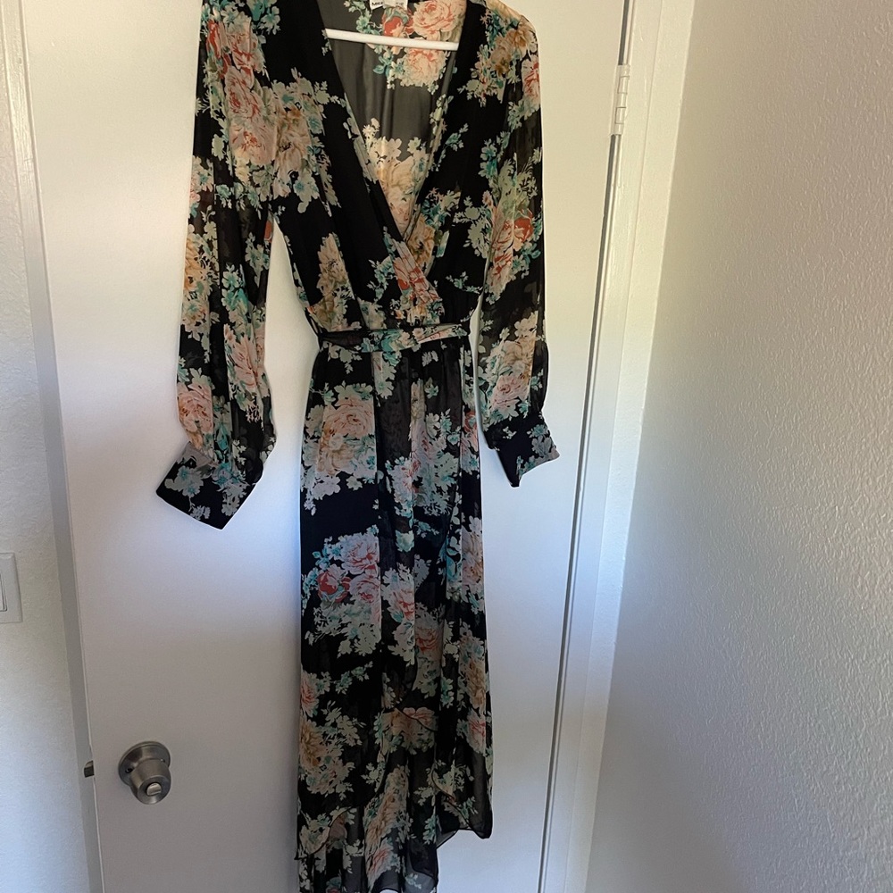 Floral high low dress
